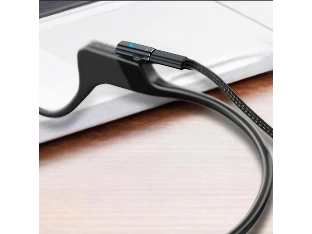USB C/For iOS To Magnetic Adapter 90 Degree Bending Bone Conduction Headphones Charger Adapter for AfterShokz Aeropex S800 S803