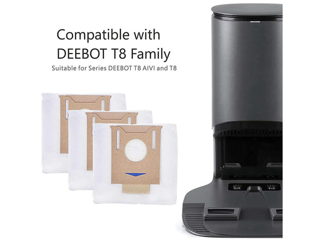 5 Pcs Dust Bag for ECOVACS DEEBOT T8 T8+ T8 AIVI T8 AIVI+ T8 MAX N8+ N8 Pro+ T9+ DX93 DDX96 Vacuum Cleaner Spare Parts