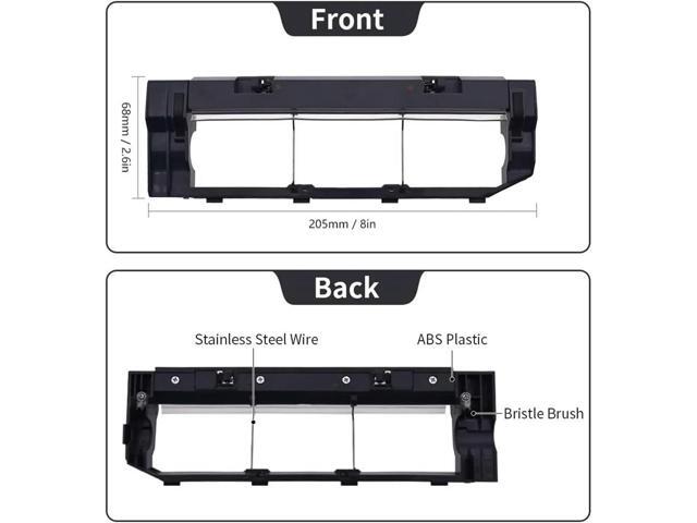 Main Brush Cover for Roborock S6 MaxV, S6, S6 Pure, E4,S4 Max, S4, S5 Max, S5, E35 and E2 Robot Vacuum Parts