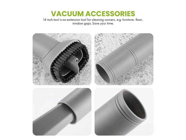 Crevice Tool and Dust Brush for Shark Navigator Lift-Away Vacuum Cleaner, Fits Models NV350, NV352,