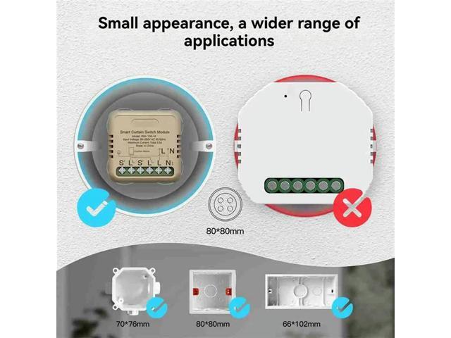 Curtain Switch Module Connect Curtain Electric Motor ligent Switch Work With Alexa/Google Home