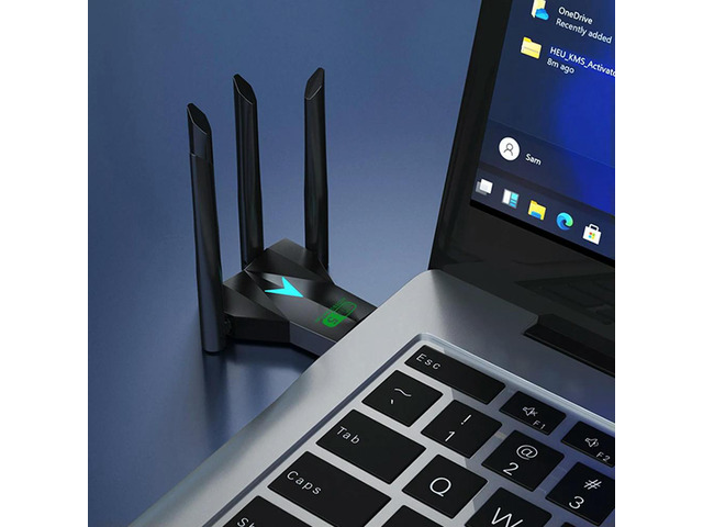 1300Mbps Network Card Dual Band 2.4/5.8Ghz USB 3.0 USB Adapter Receiver Adapter for PC/Laptop