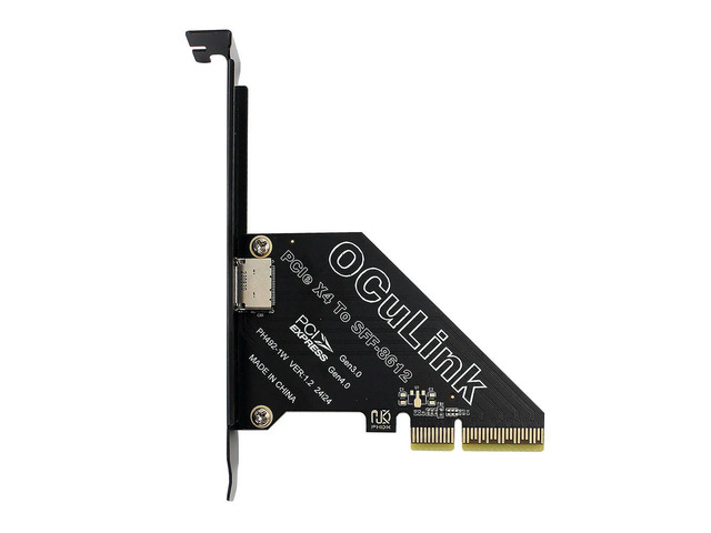 1 PC PCIe To SFF 8611 & 8612 Adapter Card PCIe X4/X1 SSD To U.2 OCUlink SFF-8612 Adapter Support PCle4.0 for Os//Linux
