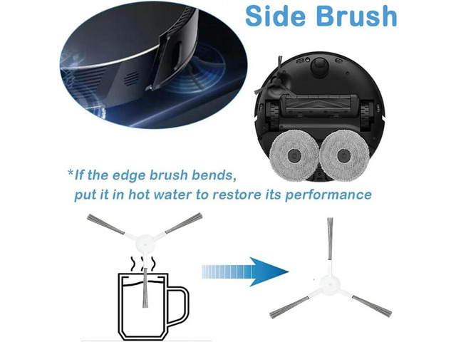 [MEOF] For Robot Vacuum X20+ X10+ X20 Plus X10 Plus Parts, Main Side Brush Hepa Filter Mop Cloth Dust Bag Replacement