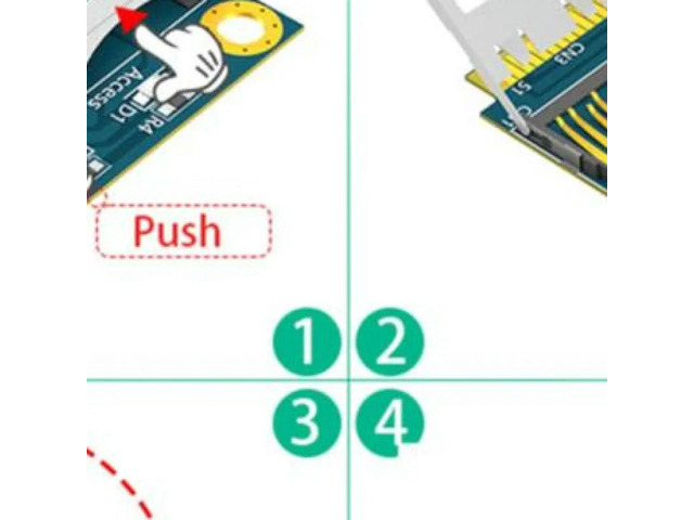 Dual TF Card To Mini PCI-E Adapter with Half Bracket Memory Card Converter Mini PCIe Adapter for All PCI Express Mini Card Slot