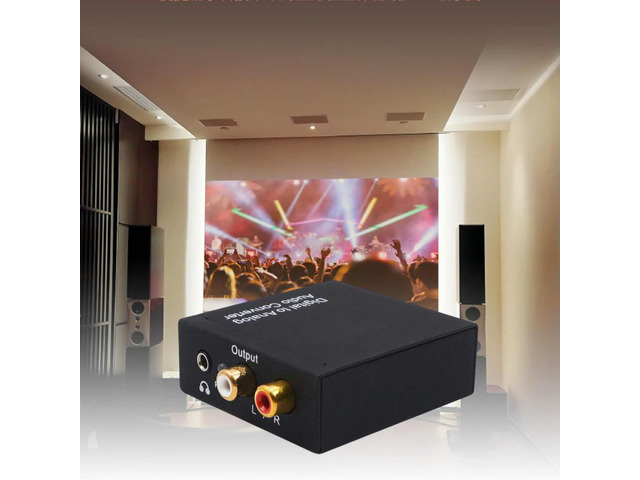 192KHz Digital SPDIF Optical To Analog L/R RCA Converter Digital Coaxial SPDIF To Analog RCA 3.5mm Jack Digital DAC Converter