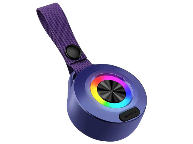 Mini Outdoor Speaker USB Rechargeable 400mAh 3D Surround Speakers Bluetooth-Compatible 5.0 Waterproof Loud Volume for Hiking