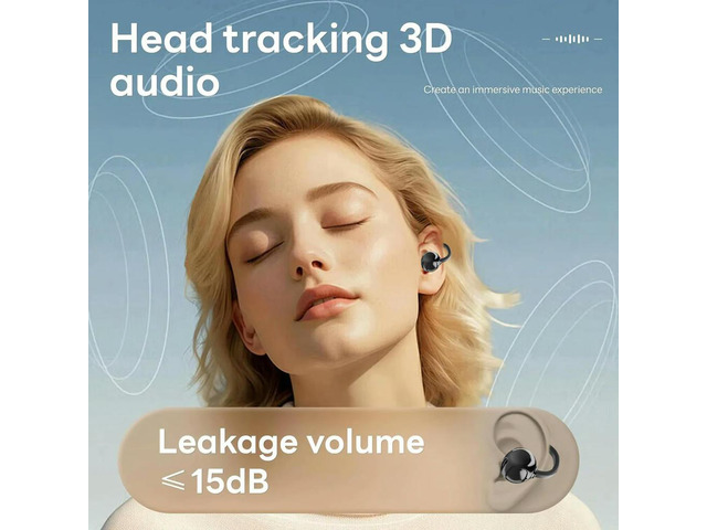 BT5.4 Clip-On Headphones HandbagStyle Mini Earbuds 30H Playtime for Women Girl Work Fitness Sport Gift
