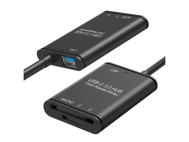 2 in 1 Memory Card Reader USB Type 3.1 C to USB 3.0 OTG Adapter for PC Cellphone