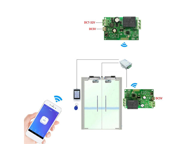 DC12V/5-32V Switch Inching/Self-Locking Module