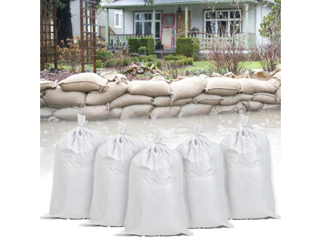 Empty Poly Sandbags Heavy Duty Sand bags for Flooding Flood Water Barrier 10pcs