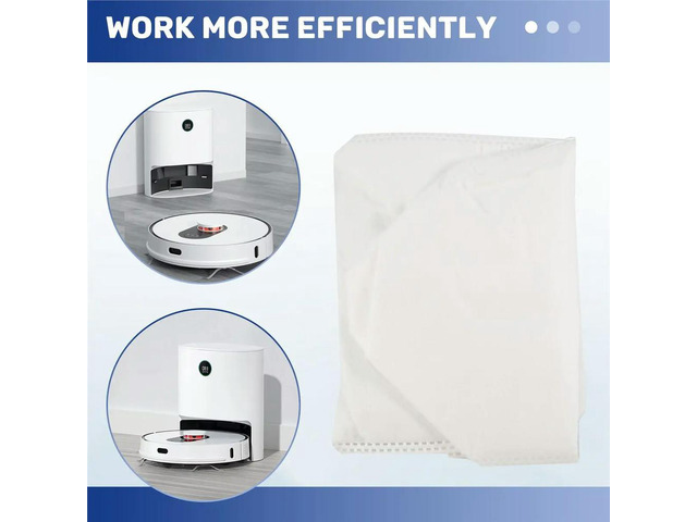 12 Pcs for Roidmi EVE Plus Robot Vacuum Cleaner Parts Dust Bag Garbage Bag Replacement Acces