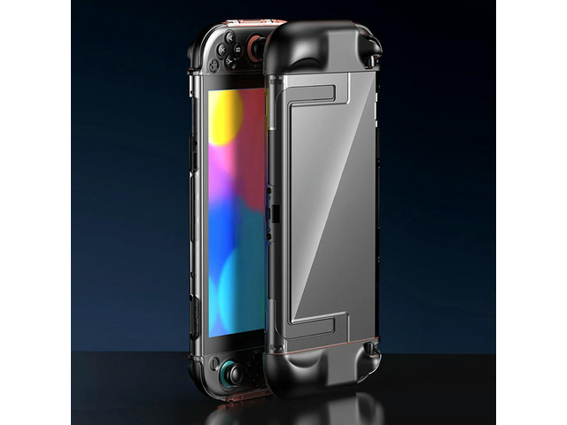 For NS2 PC Hard Case with Joystick Cap Anti-Scratch Crystal Protector Wear Resist Shockproof Protective Shell Game Accessories
