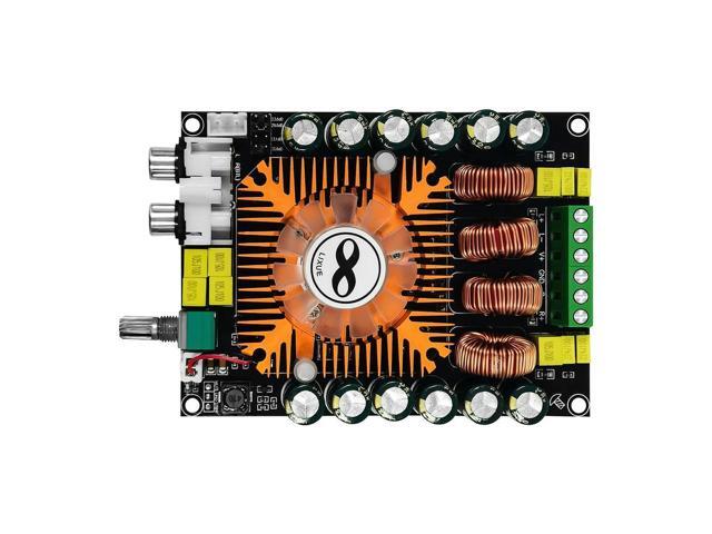 TDA7498E 2.0 High Power Digital Power Amplifier Board 160Wx2 Stereo Amplifier Board With Cooling Fan Gain Adjustable 20Hz-20KHz