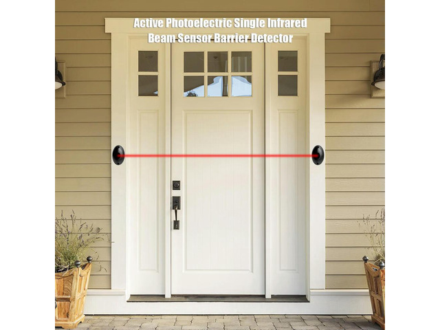 20m Waterproof Active Photoelectric Single-beam Infrared Sensor DC12~24V Obstacle Detector Barrier Detector for Gate