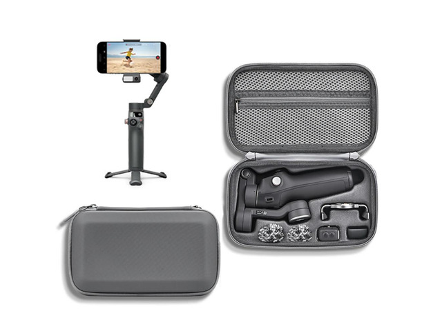 Carrying Case for Osmo Mobile 7/7 Pro Bag Waterproof Travel Case with Mesh Pocket Handheld Gimbal Accessory