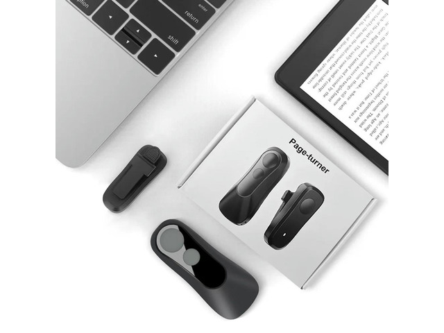 RF Remote Control Page Turner Camera Video Recording Remote Triggers Clicker Page Turner for iPad Tablets Reading Novels Comics