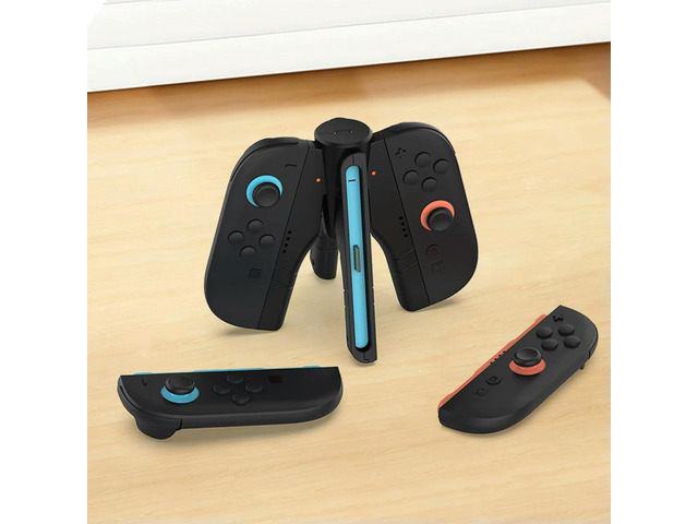 4 In 1 Game Controller Charger LED Indicator Small Handle Charging Base Gamepad Charging Station for NS Accessories