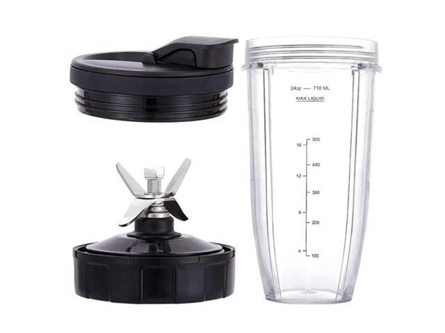NFor Ninja Blender Replacement Parts, 24Oz Cup 7 Fins Extractor Blade, for Nutri Ninja Auto IQ BN801 SS101 BL480-30 BL641
