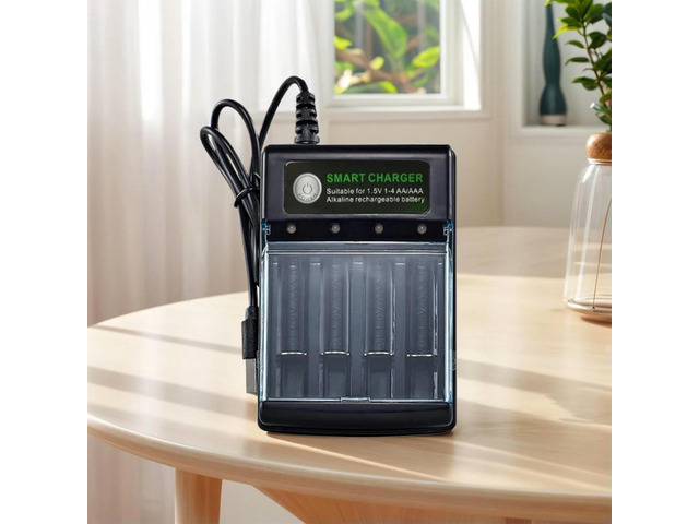 4-Slot Charger Independent Charging Universal Charger Speedy Charger Charger for 1.5V AA/AAA Batteries