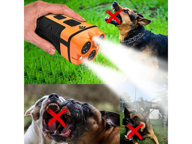 Anti Barking Training Device with LED Flashlight Dog Bark Deterrent Device Type-C Rechargable for Dog Driving and Training Tool
