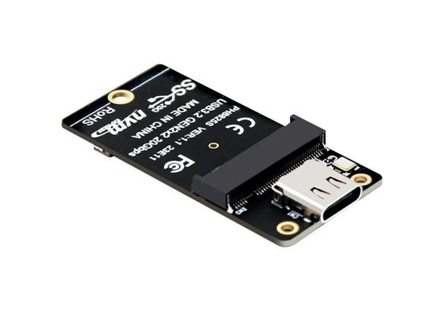 MEOF NVME to USB 3.2 Type-C Adapter M2 NVME SSD Adapter ASM2364 USB 3.2 GEN2 X2 20Gbps Support M2 Nvme SSD 2230/42/60/80