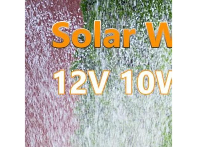 12V 10W Solar Water Pump Garden Decoration Mini Solar Power Panel Water Pump Watering System Solar Panel Pump Kits for Fish Tank