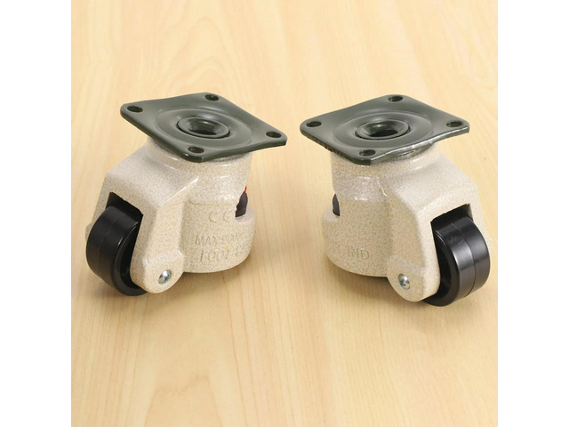 Advanced! 4 Pcs Retractable Leveling Casters Industrial Machine Swivel Caster Castor Wheel for Office Chair Trolley 220lbs Capac