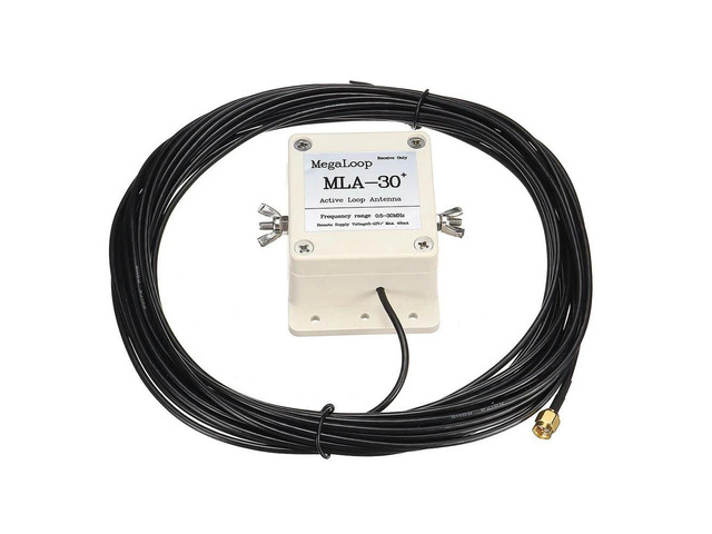 MLA-30+ plus 0.5-30MHz Ring Active Receive Antenna SDR Loop Antenna Low Noise Medium Short Wave Radio Short Wave Antenna MLA30