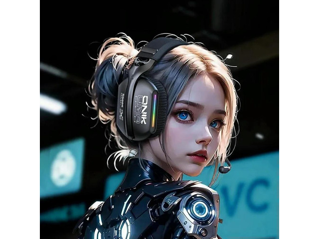 Gaming Headset Gaming Headphones 2.4GHz/BT 5.3/Wired with Noise Canceling Microphone for PC Meeting Music