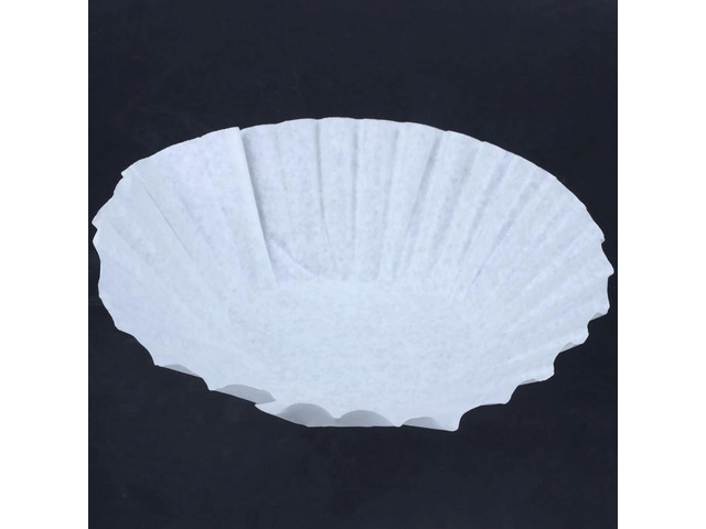 500Pcs 25Cm Sheets American Commercial Coffee Filter Paper Basket Coffee Filters Coffee Ware Coffee Filters (White)
