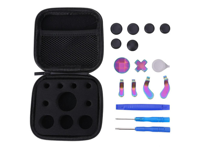 16/18 in 1 l Thumbsticks Controller Parts Paddles D-pad Accent Rings Carrying Case Screwdriver for Xbox One Elite Series 2 16/18 in 1 l Thumbsticks Controller Parts Paddles D-pad Accent Rings Carrying Case Screwdriver for Xbox One Elite Series 2