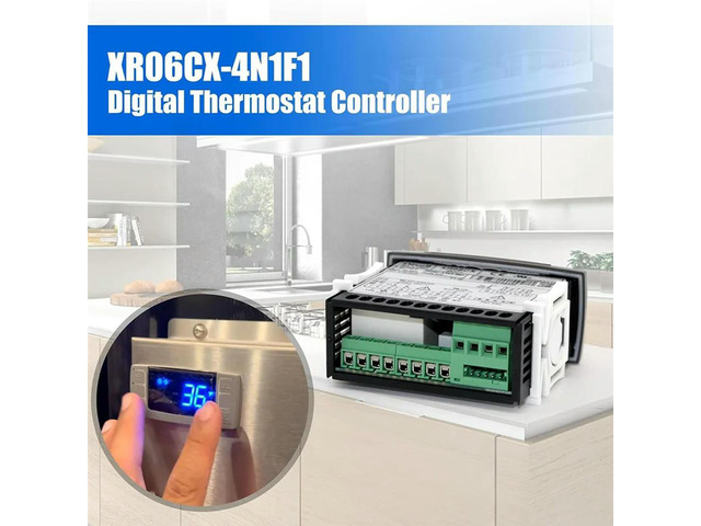 Fit For XR06CX-4N1F1 Temperature Controllers 120V/50-60Hz Programmable Digital Thermostat Fit For Commercial Freezer