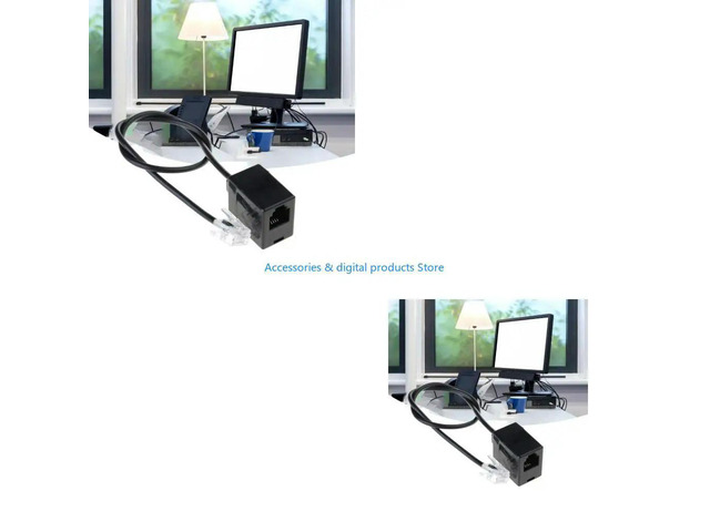 Ethernet RJ45 Male to RJ11 Female Adapter Cable Connector RJ45 to RJ11 Converter