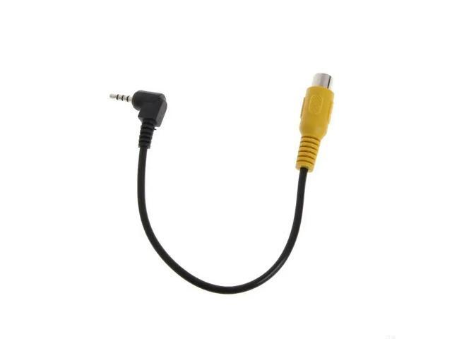 2.5mm Stereo Male Plug To RCA Female Video Converter Adapter Cable For GPS