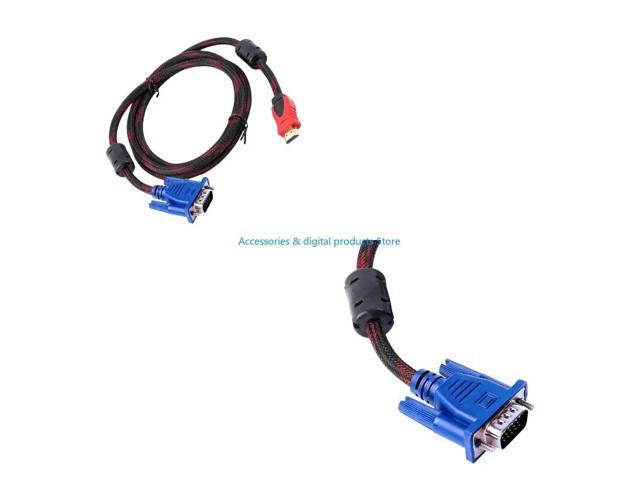 Adapter Cable 1080P Video Cables Cord for Computer Laptop PC Monitors 150cm