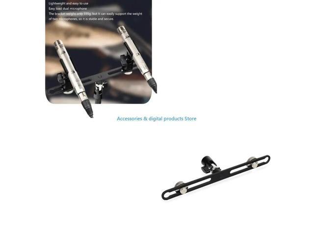 Stereo Rods for 2 Microphones Studio Recording Mics Stand 5/8 Thread Connection