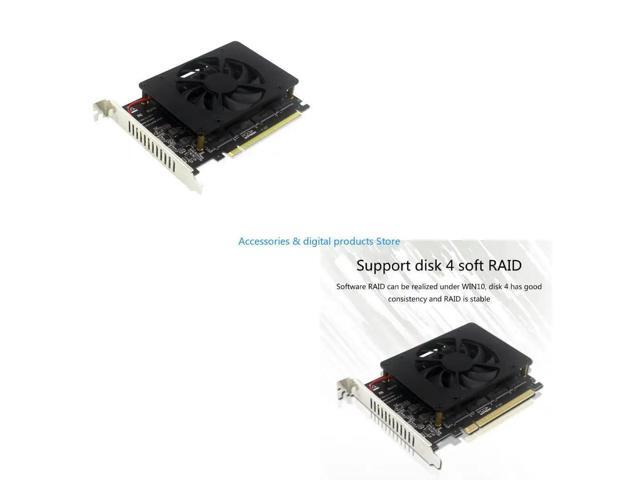 Quad NVMe PCIe Adapter 4 for M.2 NVMe SSD(for M for
