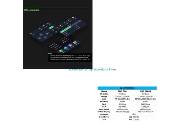 MKS DLC32 V2.1 Engraving Machine Control Board 32Bit GRBL Offline Controller