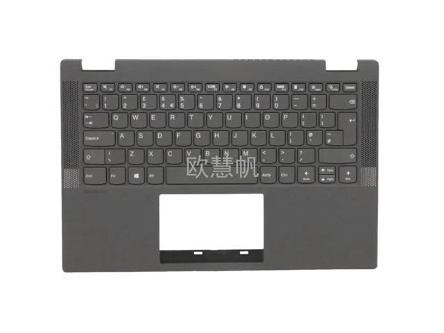 UK English Keyboard Gray Upper Case PalmresShell Cover For Flex 5 14ITL05 14ALC05 14ARE05 14IIL05 5CB1C33380