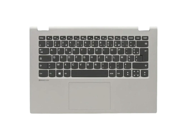 FR French Keyboard Platinum Grey Upper Case PalmresShell Cover For Flex C340 14 IWL IML API 5CB0S17557