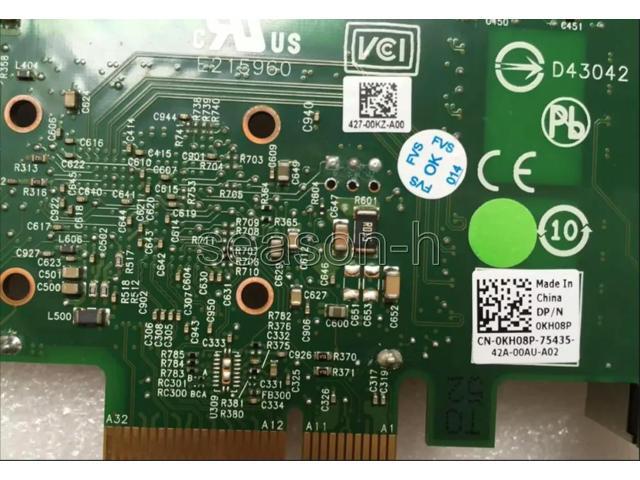 BCM5719 KH08P Quad Port 1GbE PCIE Network Ethernet