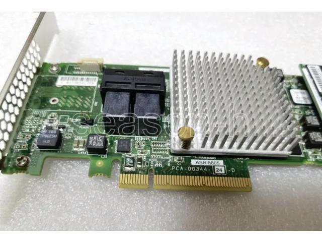 ASR-8805 12GBPS SAS/SATA/SSD Raid Controller card +AFM-700CC +2PCS 8643-4SATA