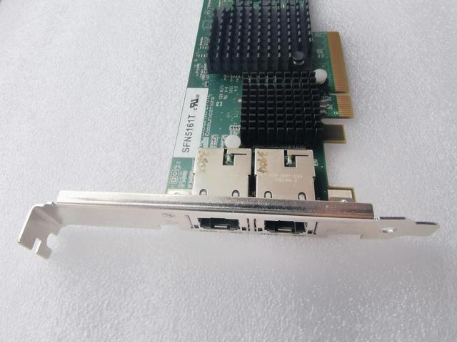 network card SFN5161T SF329-9022-R4.0 Dual Port RJ45 10GbE 10GE PCI-e x8