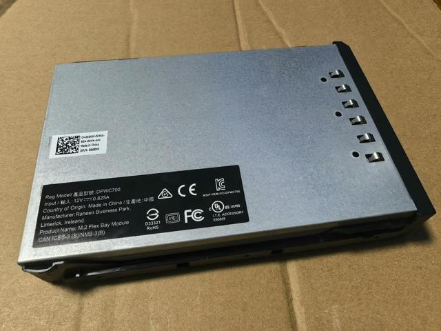 Precision T5820 T7820 T7920 M.2 SAS Flex Bay Module 66XHV w/ Tray 066XHV DPWC700