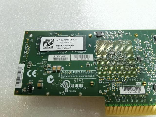 T520-BT T5 Dual Port 10GbE Adapter V88MT NF5P2 with full profile