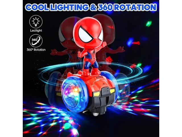 Electric Robot Toy Car with 360° Spin Dancing, Auto Obstacle Avoidance, Flashing Lights & Music Fun Gift for Kids Birthday