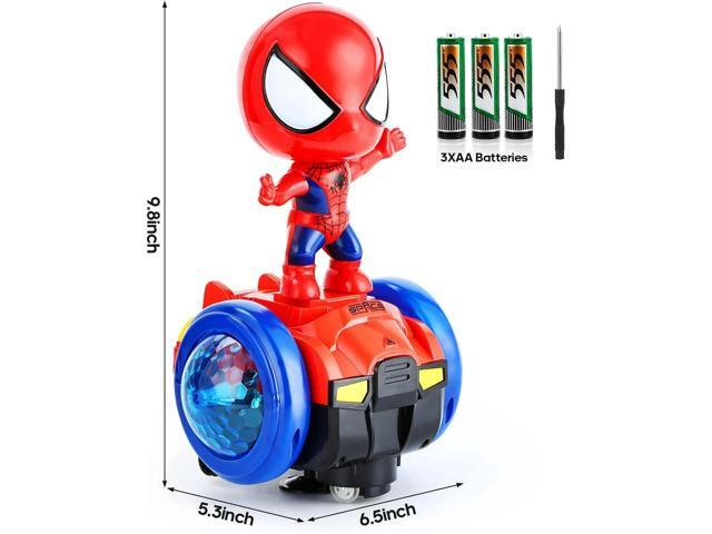 Electric Robot Toy Car with 360° Spin Dancing, Auto Obstacle Avoidance, Flashing Lights & Music Fun Gift for Kids Birthday