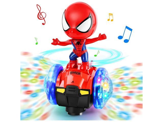 Electric Robot Toy Car with 360° Spin Dancing, Auto Obstacle Avoidance, Flashing Lights & Music Fun Gift for Kids Birthday