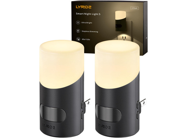 LED Night Lights Plug into Wall with Motion Sensor, 1-150LM Dimmable Plug-in Nightlight Indoor for Bedroom, Bathroom, Hallway, Stairs, Pet House,...